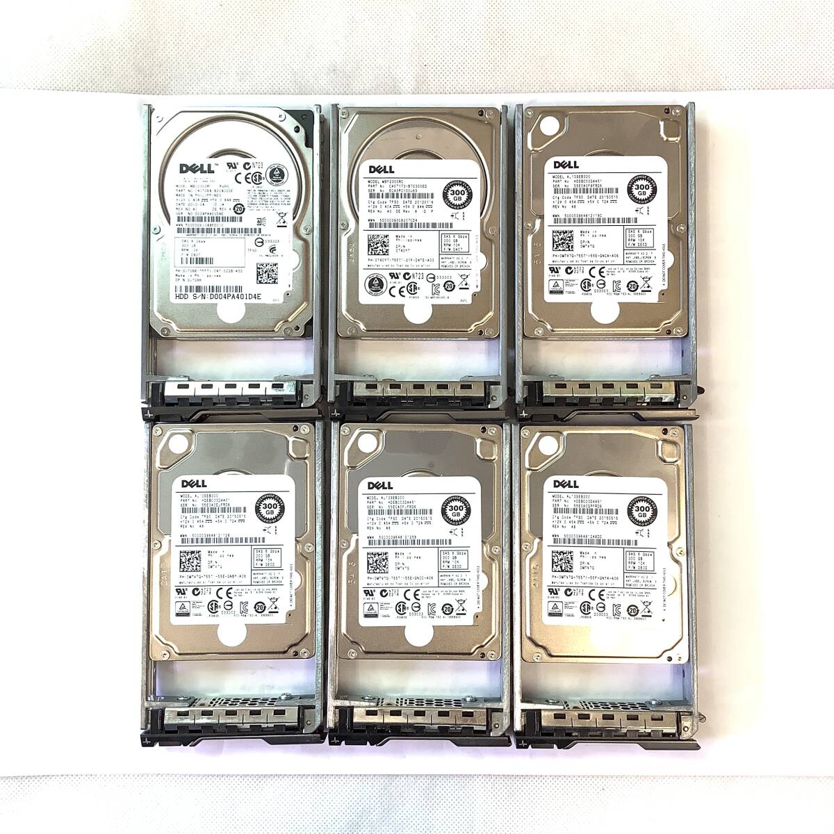 S6051765 DELL 300GB SAS 10K 2.5インチ HDD 6点【中古動作品】_画像1