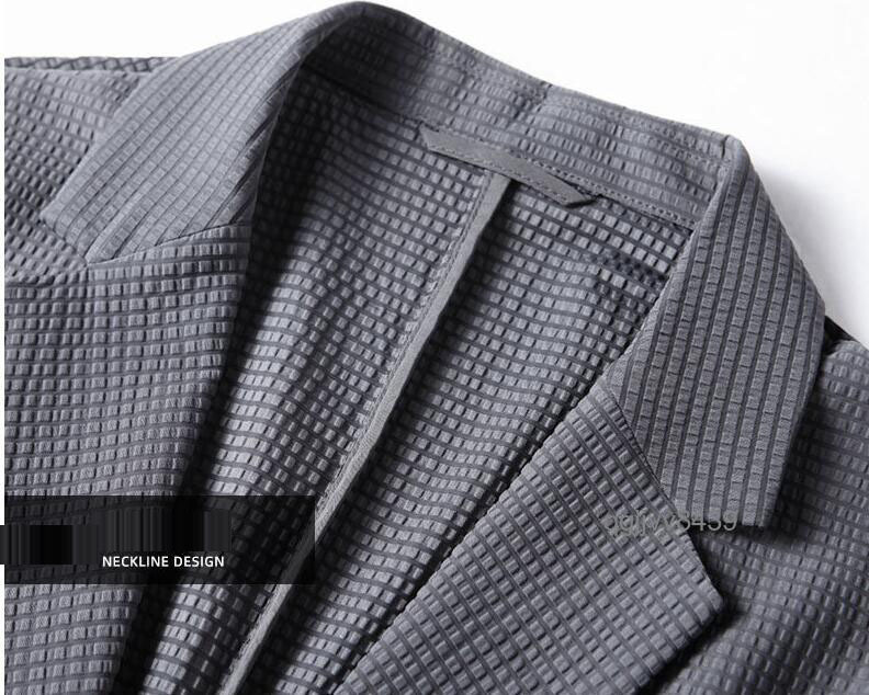 【MNK54】テーラードジャケット メンズ サマージャケット ゴルフウェア ビジネス ブレザー 涼しい UVカット 薄手 接触冷感_画像6