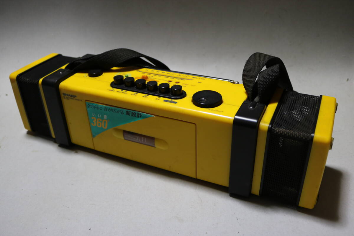 昭和レトロ シャープ ステレオカセット QT-F360 ラジオ受信 カセット不動 ジャンク品の画像1
