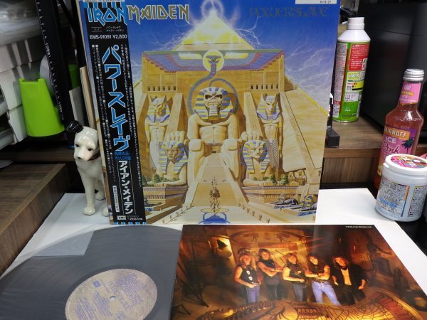 mK6｜盤面新品同様！【 LP / EMI JP orig MAT: 1S/1S / w/OBI＆POSTER 】IRON MAIDEN アイアン・メイデン「パワースレイヴ」_画像1