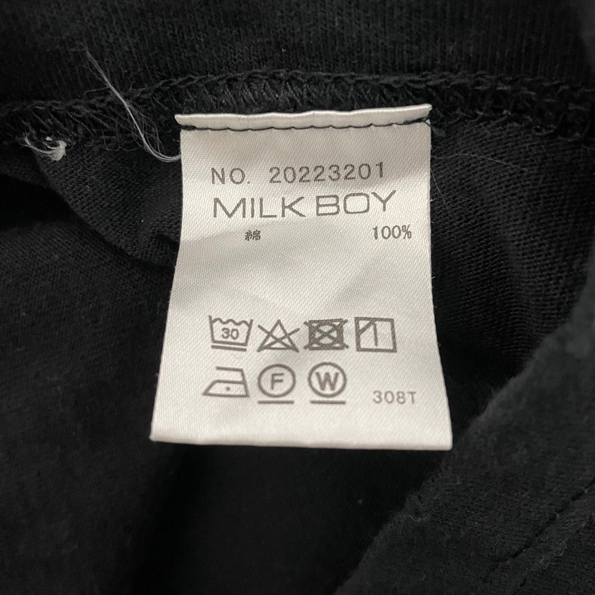 MILK BOY ミルクボーイ　半袖Tシャツ　ダメージ加工　メンズXLサイズ