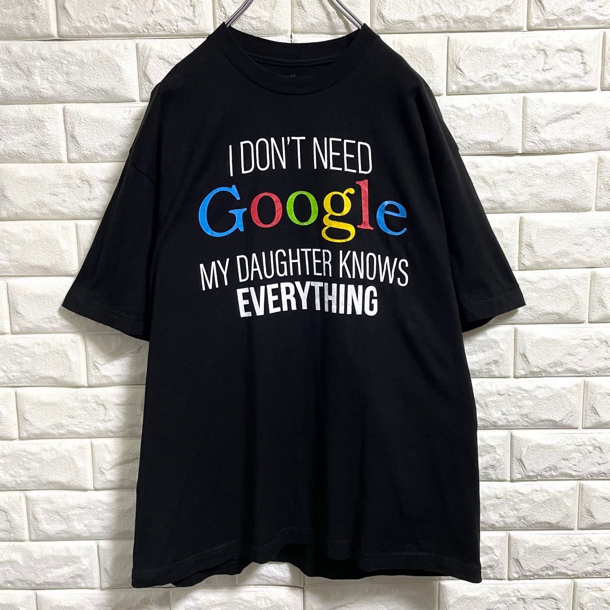 US古着　Google アンチプリント　半袖Tシャツ　メンズLサイズ