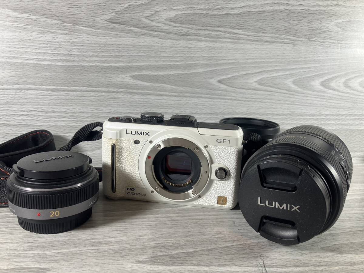 [5-22] Panasonic LUMIX DMC-GF1 H-FS045200 H-H020 デジタルカメラ ホワイト パナソニック ルミックスの画像1