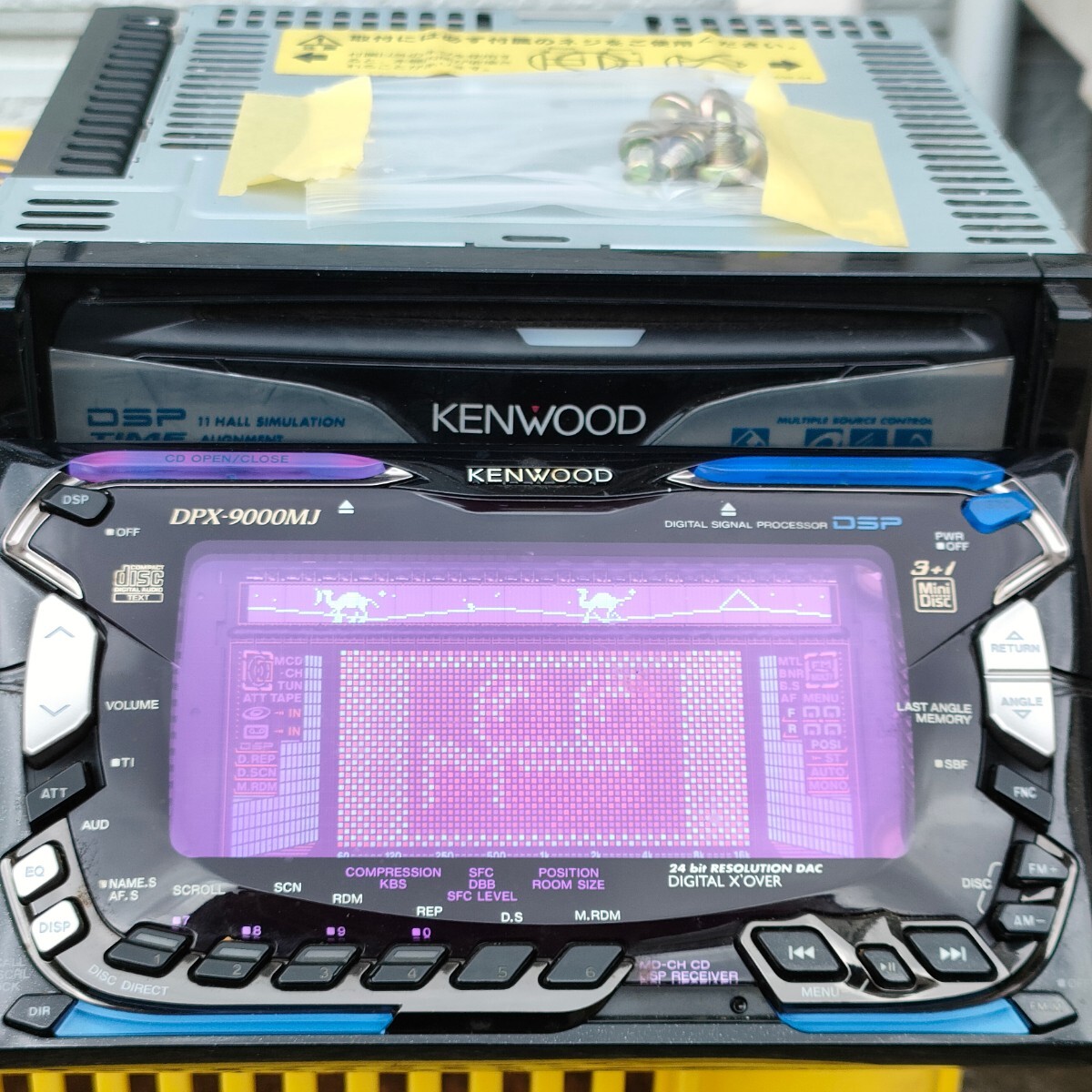 KENWOOD CD MD 2DIN DPX-9000MJ MD3+1 changer подлинная вещь высший класс модель Kenwood машина стерео AM FM плеер рабочее состояние подтверждено 