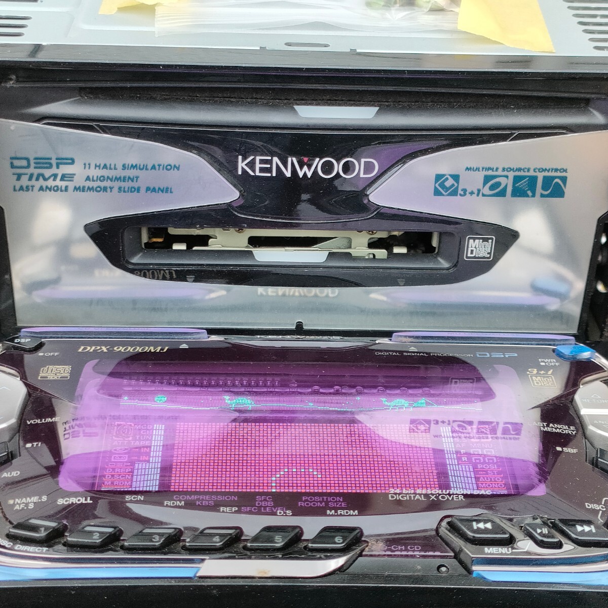 KENWOOD CD MD 2DIN DPX-9000MJ MD3+1 changer подлинная вещь высший класс модель Kenwood машина стерео AM FM плеер рабочее состояние подтверждено 