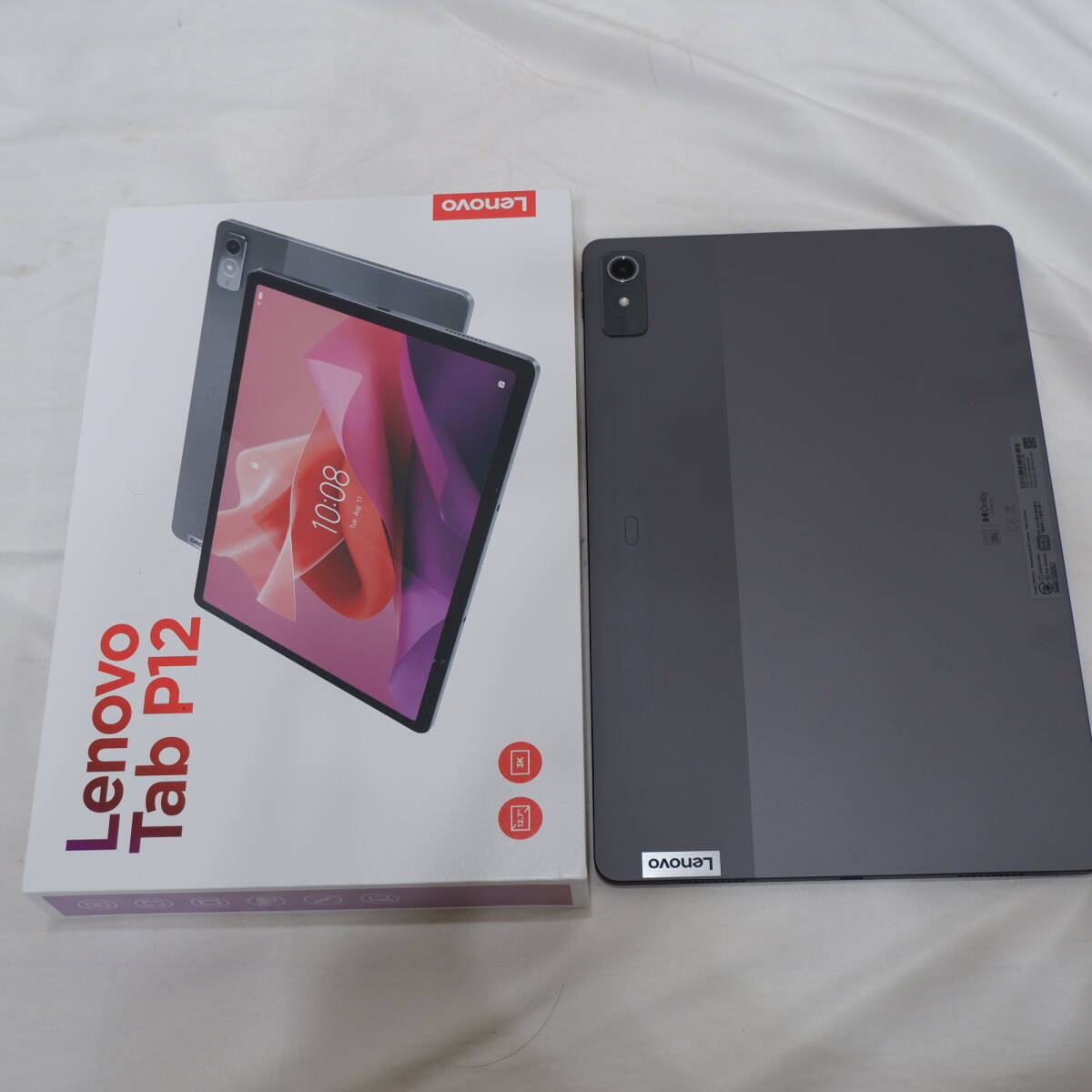 開封未使用 Lenovo Tab P12 (12.7インチ Android 13 MediaTek Dimensity 7050 8GB 128GB Wi-Fi 対応) ストームグレー ZACH0002JP _画像2