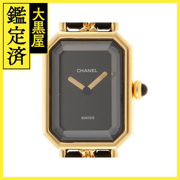 CHANEL Chanel Premiere M H0001 GP/ leather for women quarts clock [473]