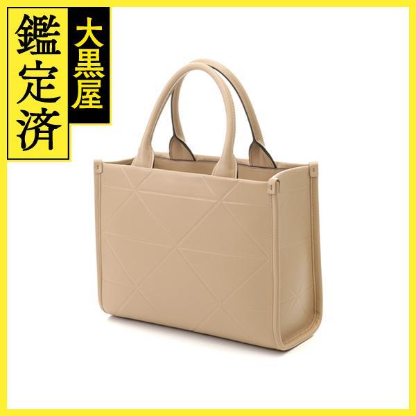 PRADA プラダ シンボルトップステッチ スモールバッグ サンドベージュ レザー 1BA379 【432】 2148103646874_画像2