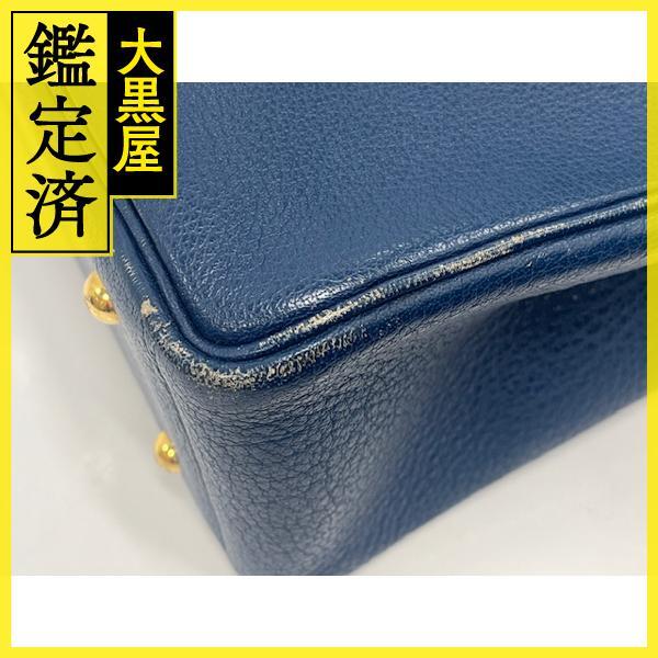 HERMES 　エルメス 　ギャロップ ブルー/ジョーヌ/GP金具　　【472】KS_画像3