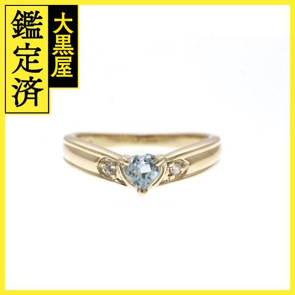 JEWELRY MAKI ジュエリーマキ リング K9イエローゴールド キュービックジルコニア 10号 2.1g【473】_画像1