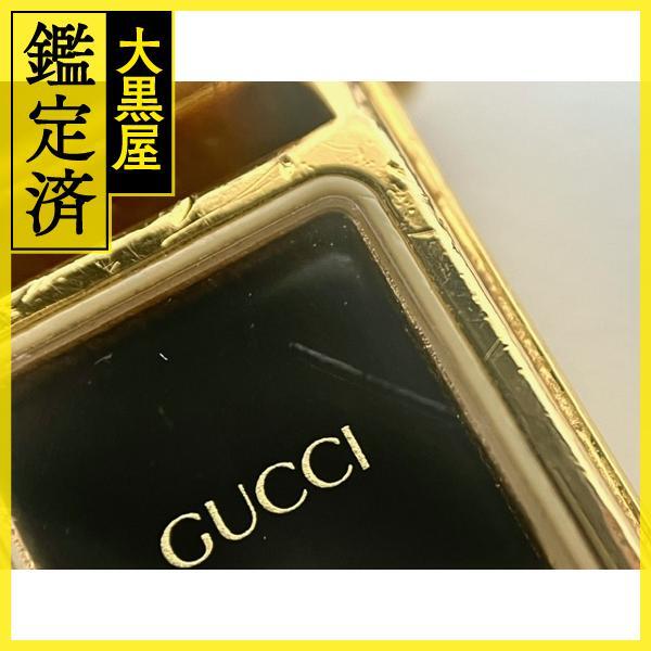 GUCCI グッチ レディース クオーツ 1500L YA015512 ブラック文字盤 GP(ゴールドメッキ)【472】HK_画像5