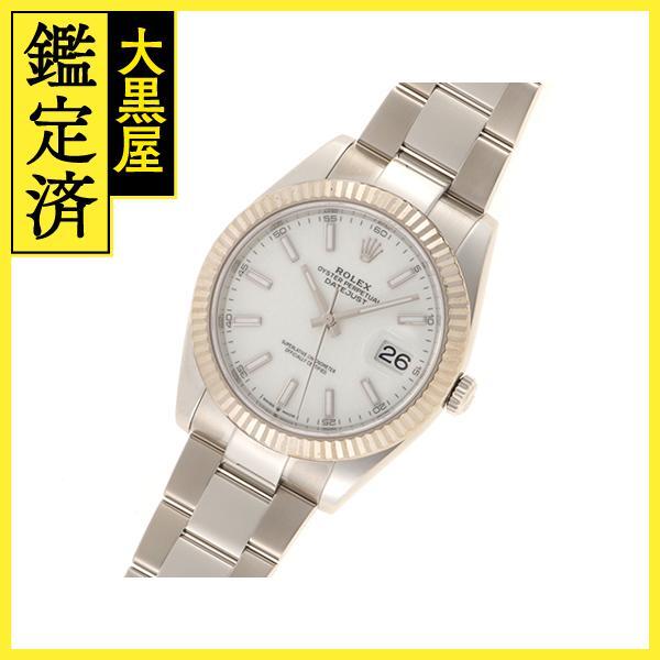 ランダム番2022年4月　ROLEX　ロレックス　デイトジャスト41　126334　WG/SS自動巻き　2141300420247【432】_画像2