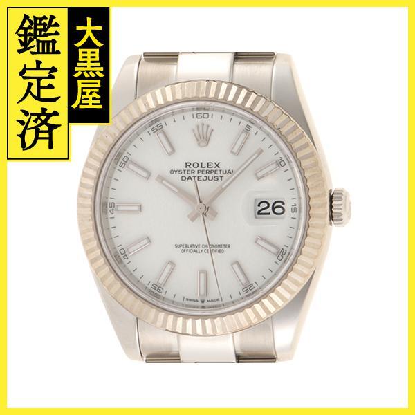 ランダム番2022年4月　ROLEX　ロレックス　デイトジャスト41　126334　WG/SS自動巻き　2141300420247【432】_画像1