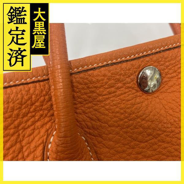 HERMES 　エルメス 　ガーデンTPM（ショルダーなし） オレンジ/ネゴンダ/SV金具　【472】KS_画像3