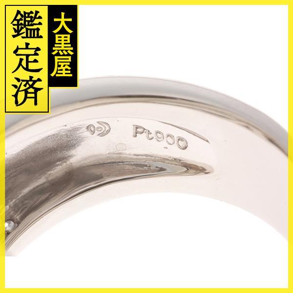 TASAKI タサキ パール ダイヤモンド リング PT900 P D0.25ct 19.3g #11【434】_画像3