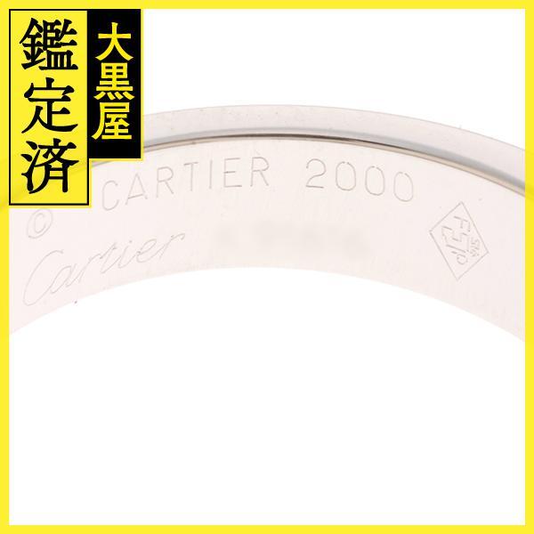 Cartier カルティエ タンクリング リング ムーンストーン WG MNS 9.4g #51【434】_画像4