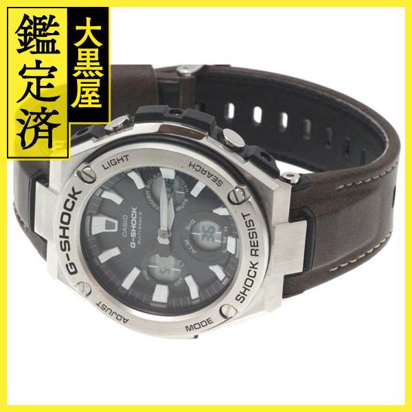 CASIO カシオ 腕時計 G-SHOCK Gスチール GST-W130L-1AJF ステンレス/合成皮革 ブラック文字盤 クオーツ【472】SJ_画像3