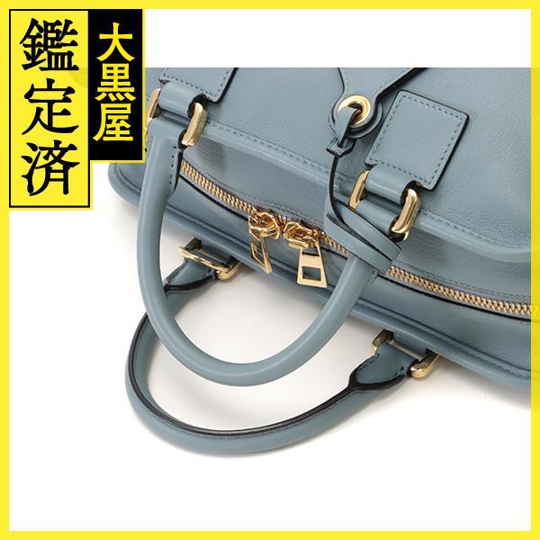 LOEWE　ロエベ　アマソナ２８　ブルー　グレー　レザー　352.30.N03　【431】2148103649189_画像4