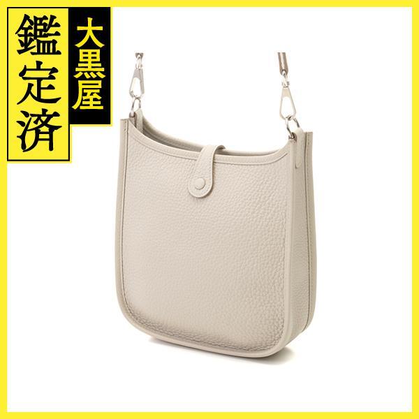 HERMES エルメス エヴリン ショルダーバッグ エヴリンTPM ベトン シルバー金具 トリヨンクレマンス【434】_画像2