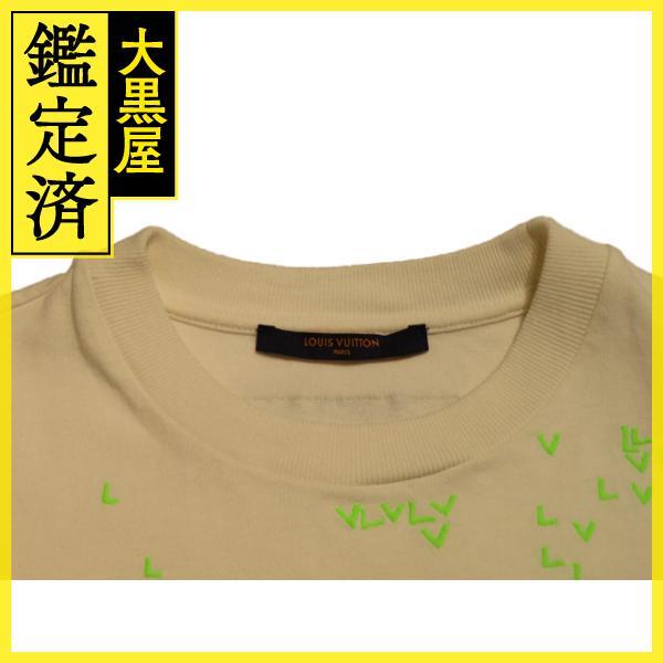 ルイヴィトン　VスプレッドエンブロイダリーTシャツ　メンズS　ホワイト　RM222MNPLHNY14X　2143300207453　【432】_画像5