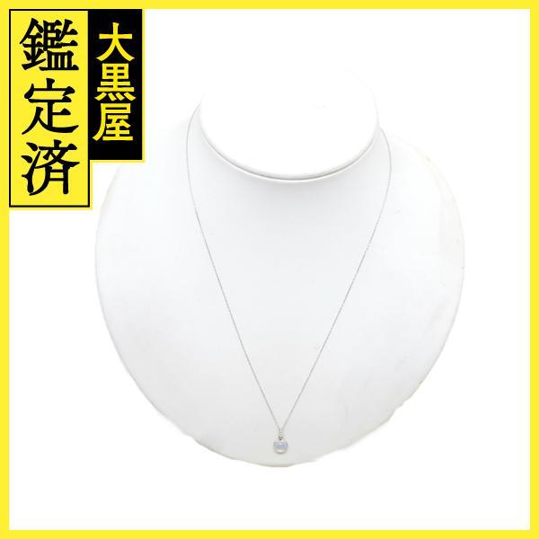 JEWELRY　ジュエリー　貴金属・宝石　オパール　ネックレス　WG　ホワイトゴールド　約1.3g　2141000347899【200】_画像1