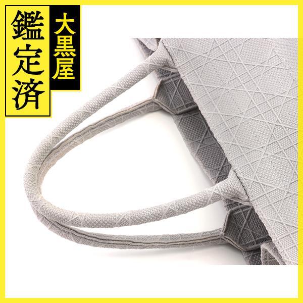 Dior Dior kana -ju книжка большая сумка medium серый парусина M1296ZREY M950[430]2143200548601