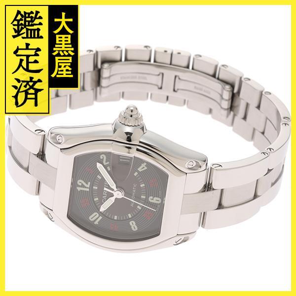 Cartier カルティエ 腕時計 ロードスターLM W62002V3 スティール ブラック文字盤 自動巻き 2002年正規品【472】SJ_画像3