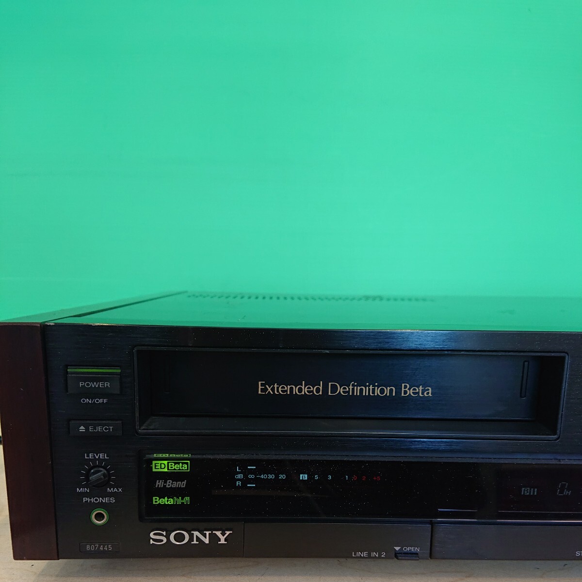 Z御e ◯ 304 SONY ソニー ビデオカセットレコーダー EDV-5000/通電確認済み/_画像2