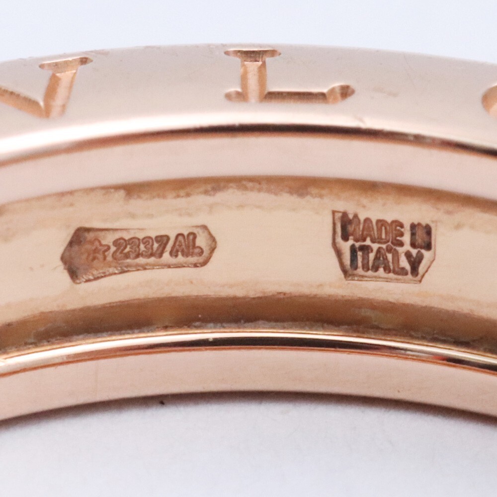 12号 BVLGARI ビー・ゼロワン リング ピンクゴールド ブルガリ 指輪 18K 1バンド B-ZERO1 RINGの画像6