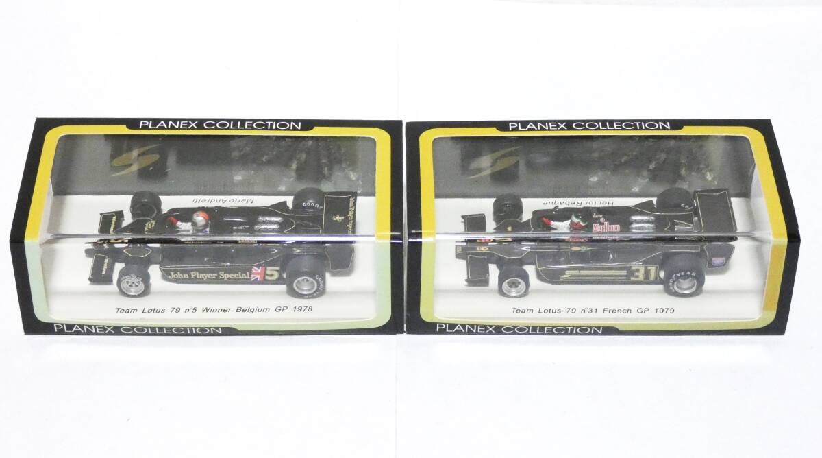 7496K/未開封◇Spark スパーク 1/43 プラネックスコレクション 0867 ロータス79 #31 フランスGP＆9342 Lotus79 1978 #5 ベルギーGP_画像1