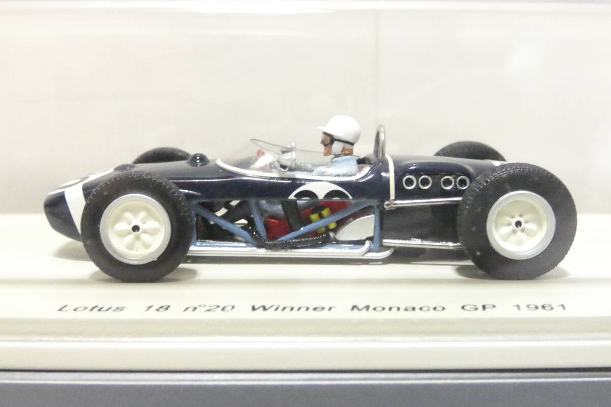 7430K/未開封◇Spark スパーク 1/43 S1826 ロータス 18 no20 ウィナー モナコGP 1961 #20 スターリング モス/Lotus 18 Winner Monaco GPの画像4