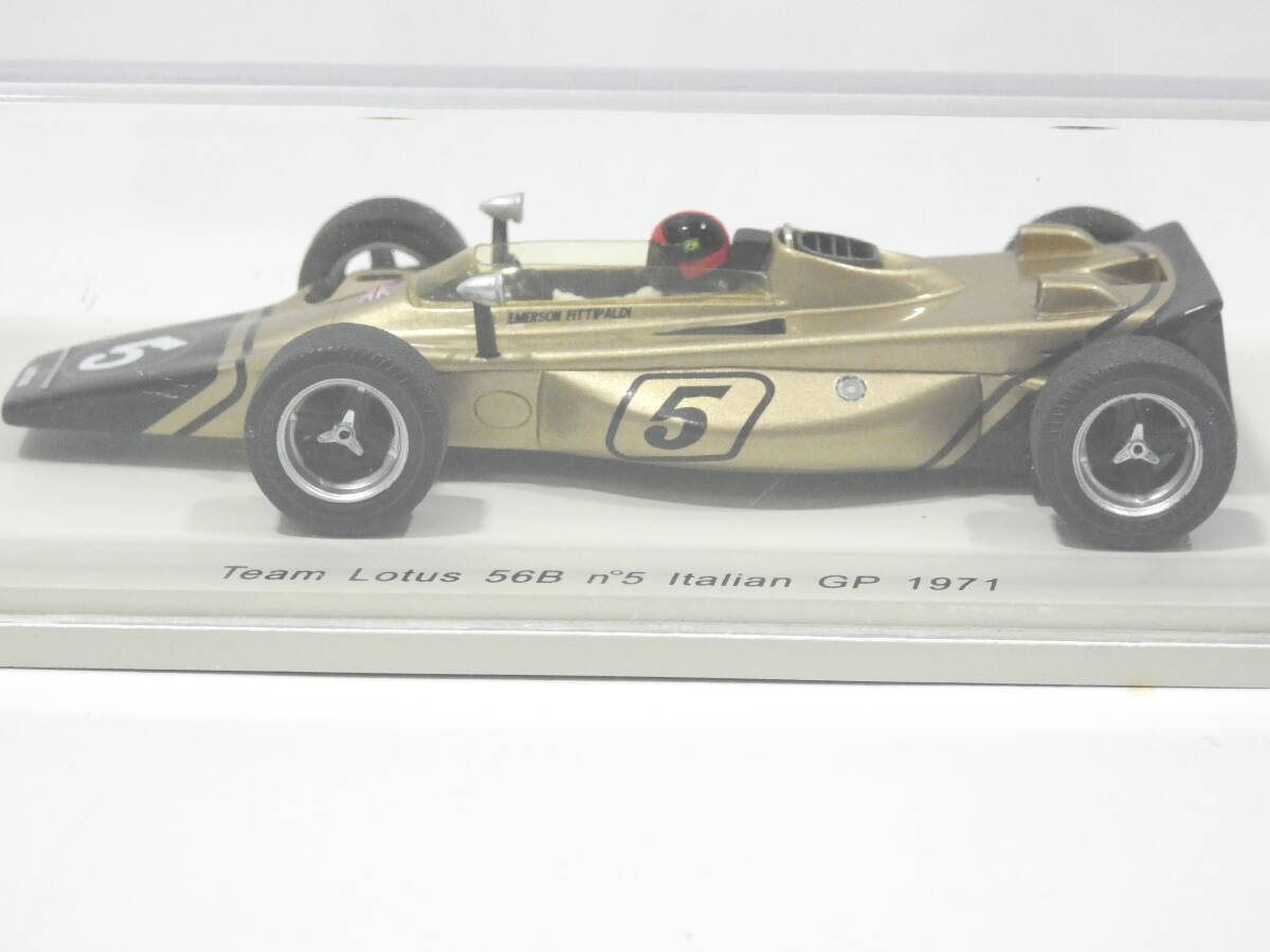 7502T/新品・レア★Spark スパーク 1/43 Team Lotus ロータス 56B イタリアGP 1971 ＃5 E.フィッティパルディ/Italian GP_画像3