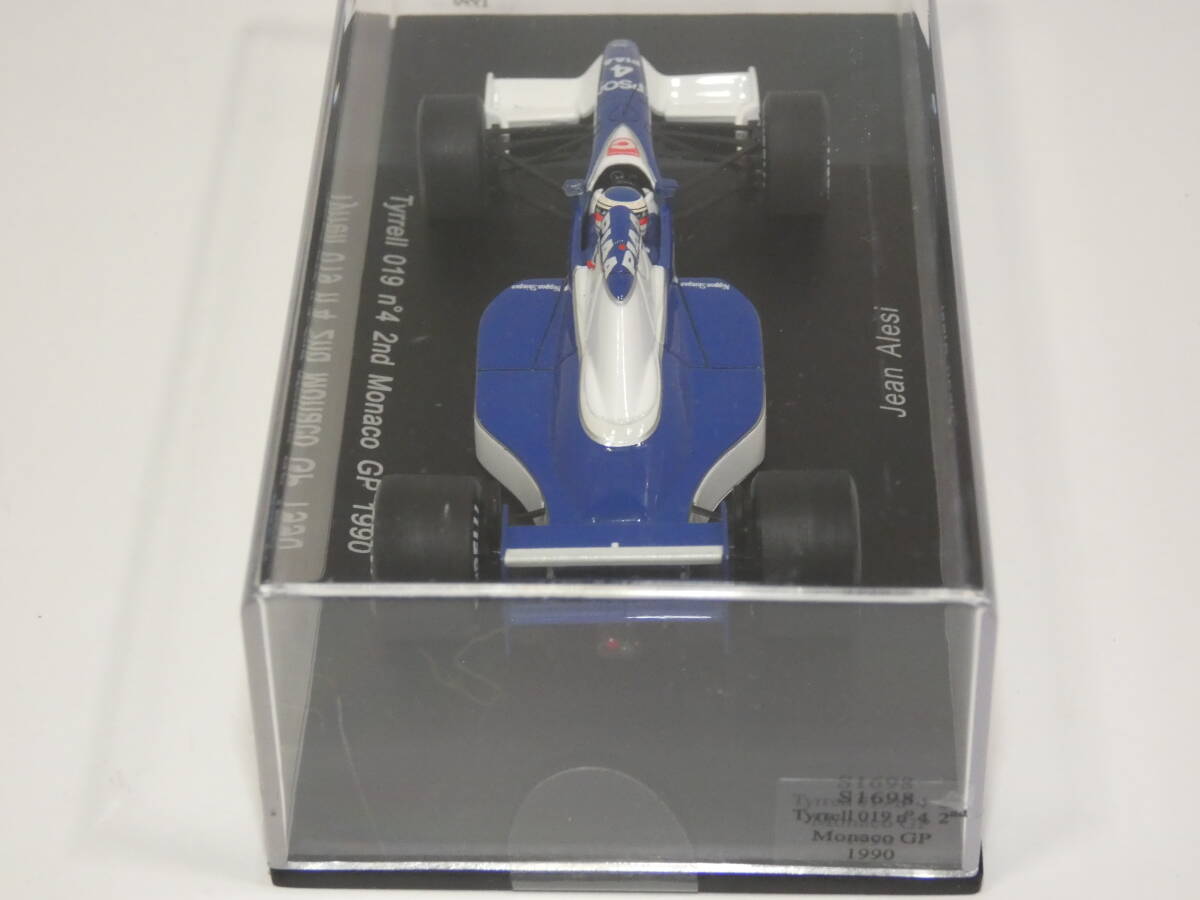 7503T/未開封★Spark スパーク 1/43 S1698 Tyrrell 019 #4 2nd Monaco GP 1990 J. Aresi アレジ ティレル marlboro デカール未貼付_画像9