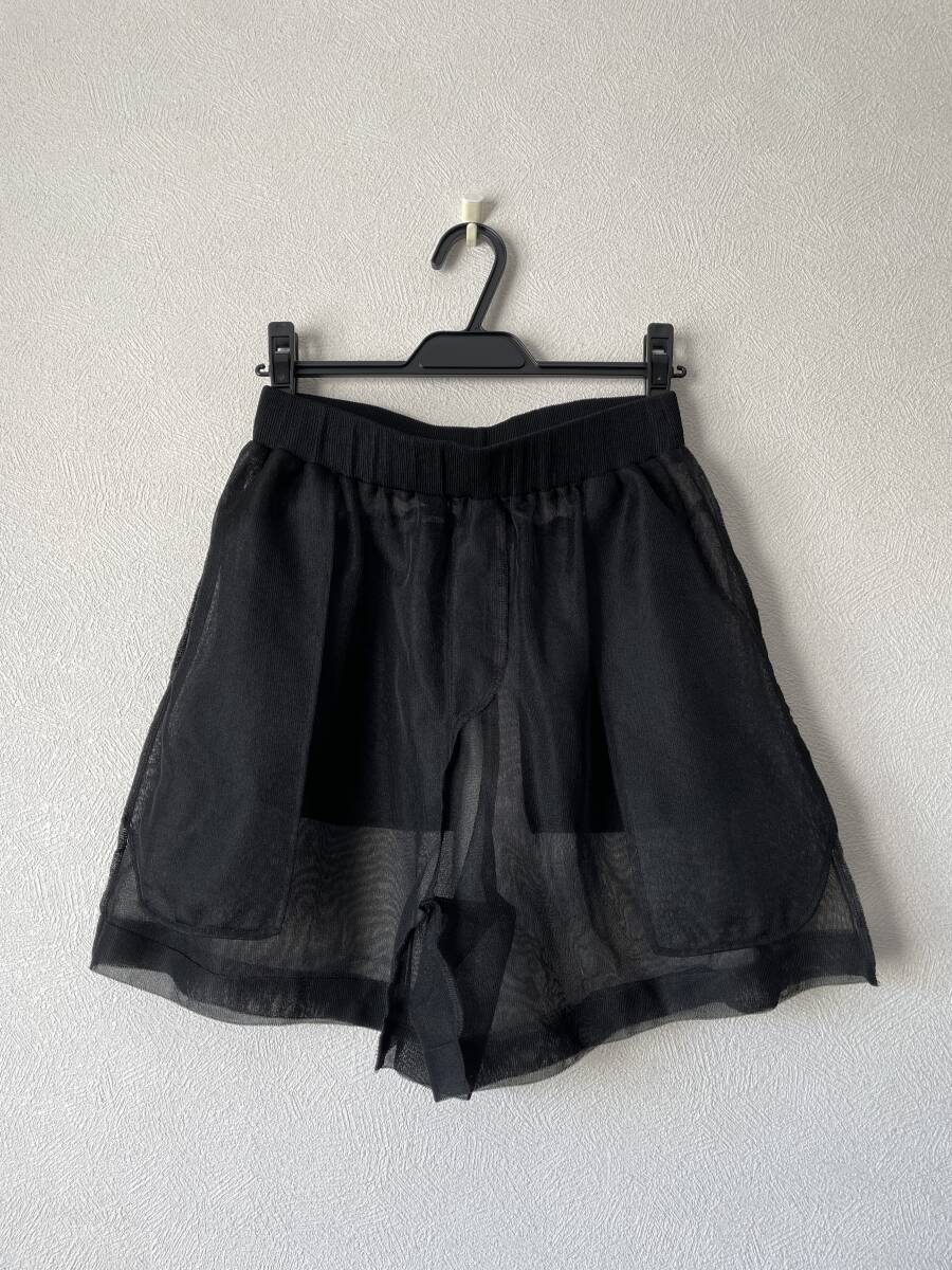  прекрасный товар [jonnlynx/ John links ]sheer knit pantssia- вязаный шорты черный (38)