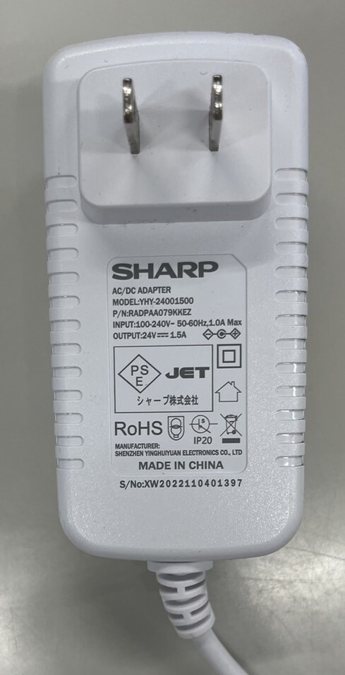 ( красивая вещь )　SHARP　 SHARP   очиститель воздуха   плазма   кластер   FU-RC01-W　 белый  белый  　2023 год выпуска   проверено на работоспособность 　 коробка  нет  　 подержанный товар 