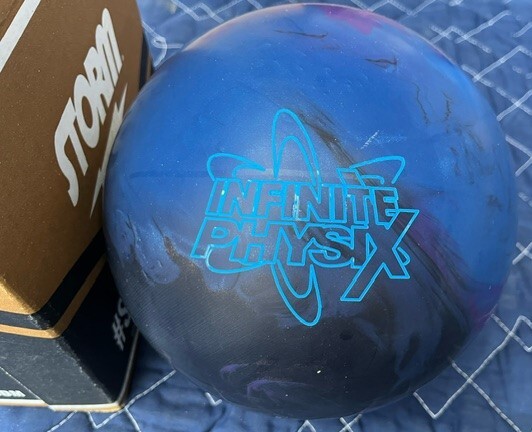 ( unused )bo- ring sphere ball 15LBS 4OZ storm storm InfinitePhysiX hole not equipped box attaching 