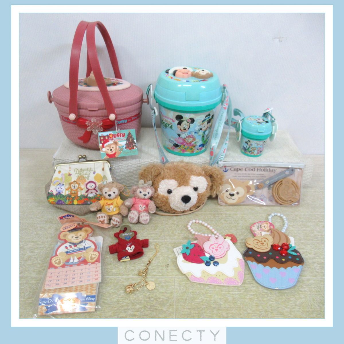  Disney Duffy &f lens coin case / Popcorn bucket / soft toy strap / pouch / autumn .... other [B1[S3