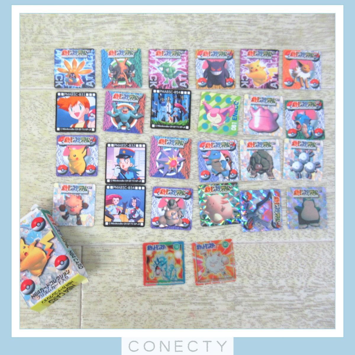 ポケモン キッズ カード リザードン含む/N64 カードコレクション/角めんこ 色々まとめて 計66枚セット Pokemon 当時物 現状品【T3【SP_画像10