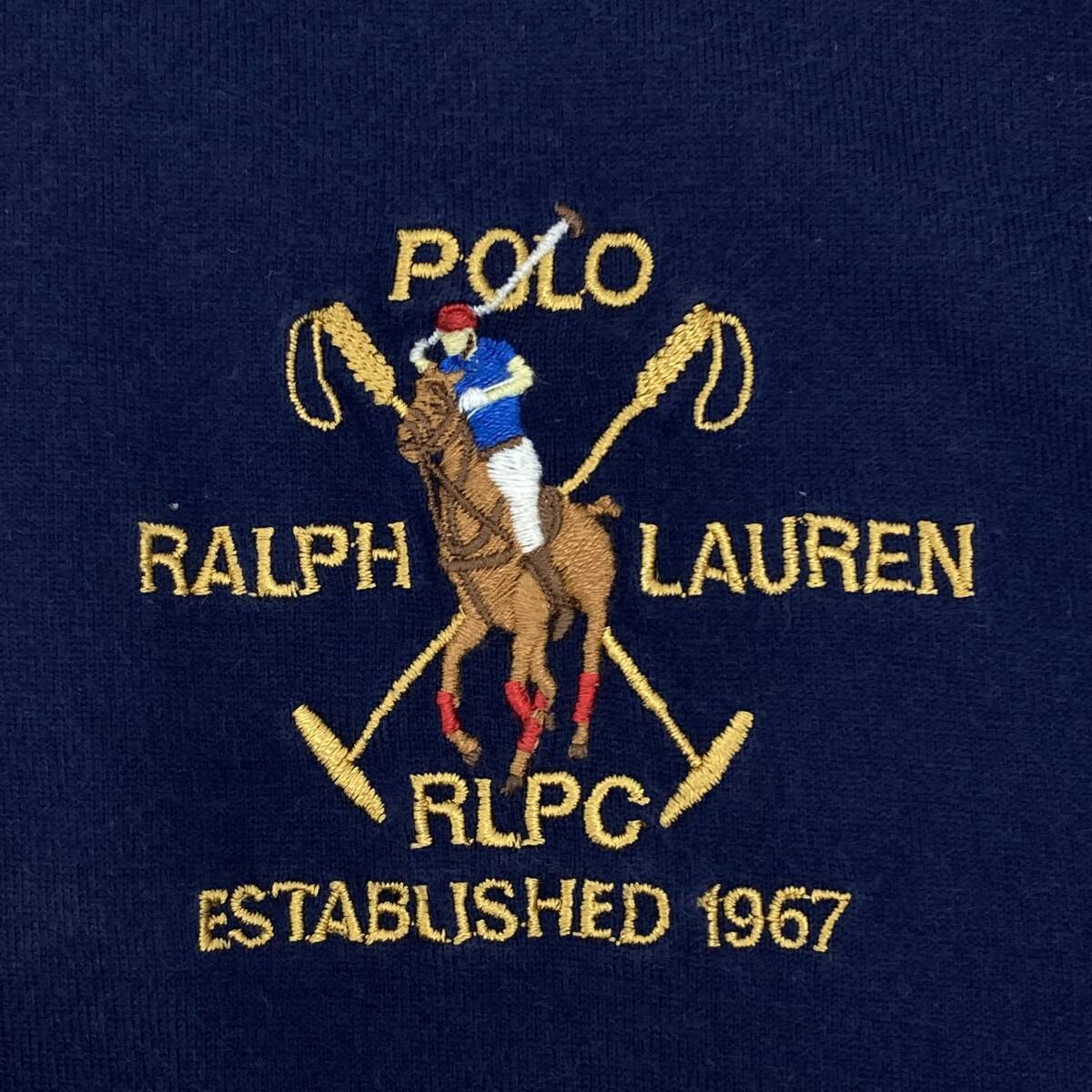 美品　Polo by Ralph Lauren　ポロシャツ　Lサイズ　刺繍　長袖_画像6
