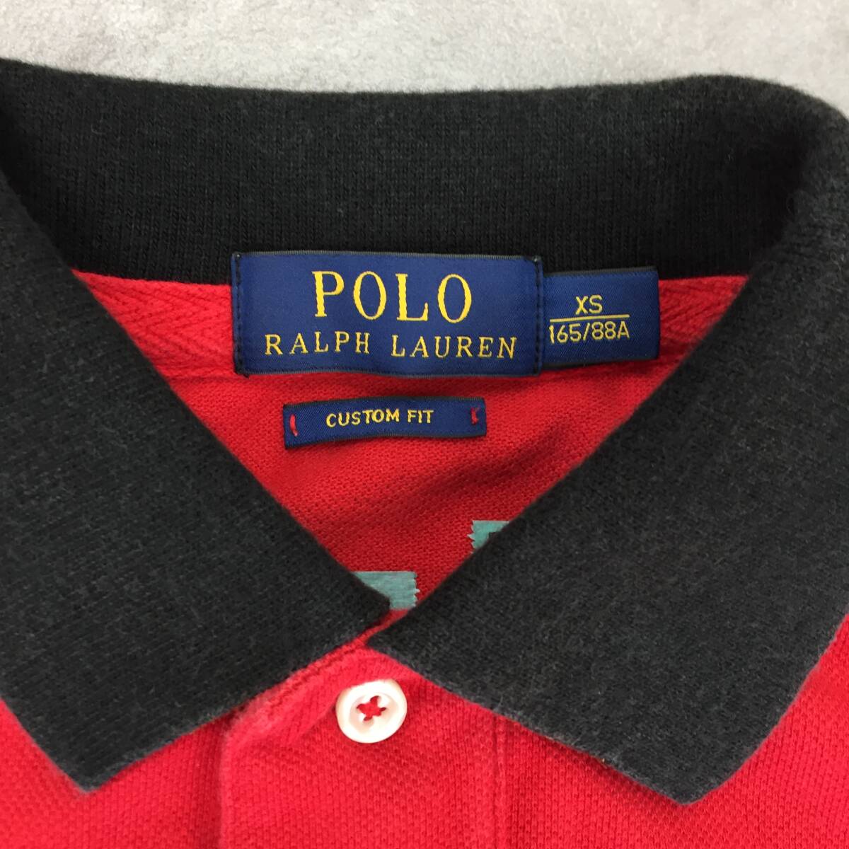 POLO RALPH LAUREN Polo Ralph Lauren вышивка рубашка-поло с коротким рукавом Kids красный красный 165cm