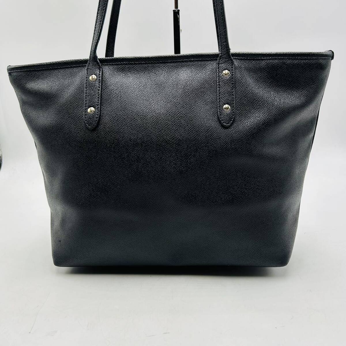 1円～【入手困難品】 定価10万円 コーチ COACH トートバッグ ビジネスバッグ ブリーフケース A4 2way レザー メンズ レディース ブラック _画像3