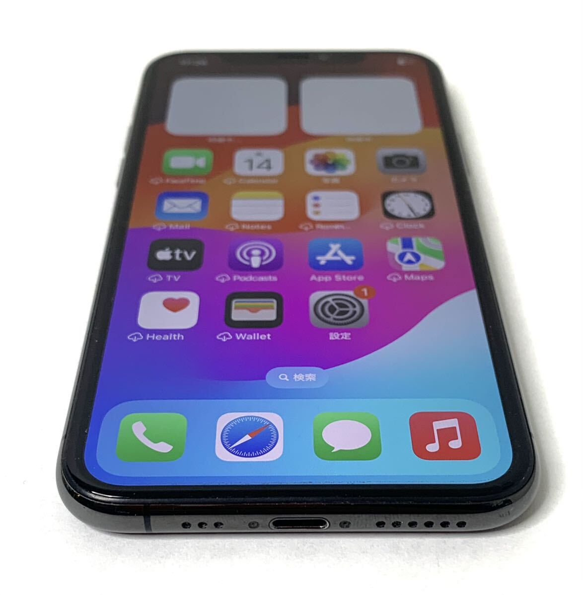 Apple iPhone 11Pro A2215 MWC22J/A 64GB パッテリー75% グレー_画像2