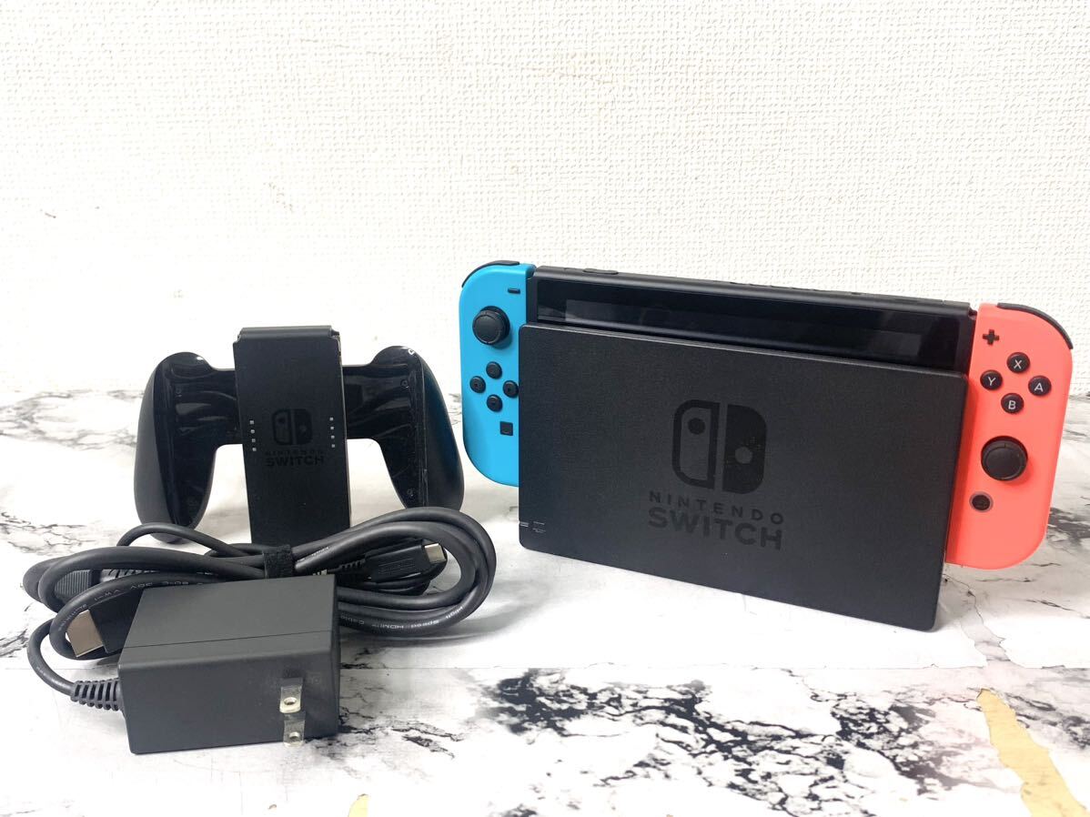 * beautiful goods *Nintendo Switch Nintendo switch body neon red / neon blue HAC-001 the first period . settled 