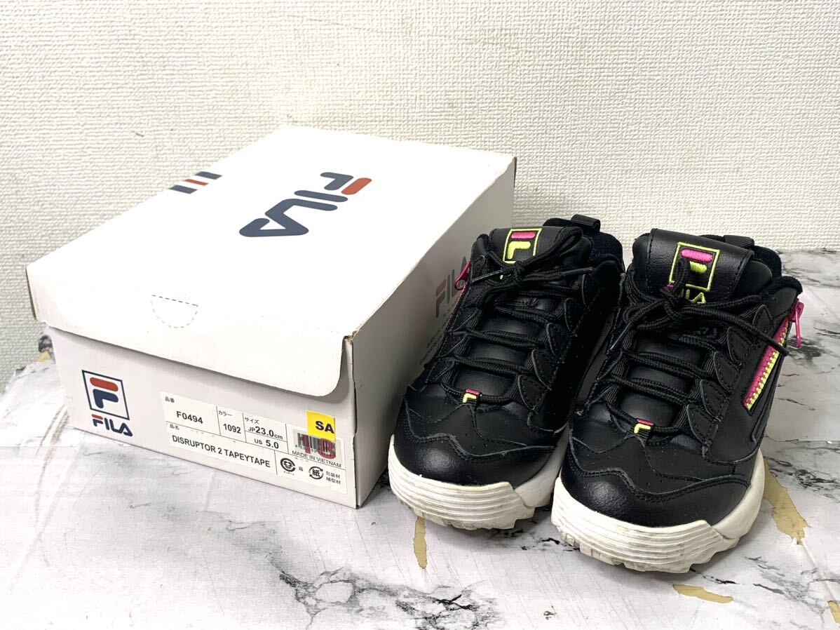 FILA/フィラ レディーススニーカー ブラック 23cm_画像1