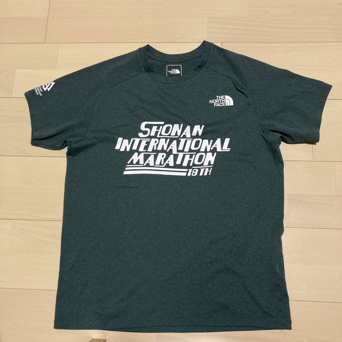 THE NORTH FACE 湘南国際マラソン ドライ Tシャツ size Sノースフェイス ロゴ 