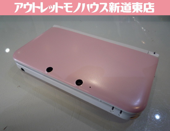 NINTENDO 3DS LL 本体 純正アダプター付き ピンク×ホワイト 初期 NINTENDO 3DS LL 本体 純正アダプター付き ピンク×ホワイト 初期