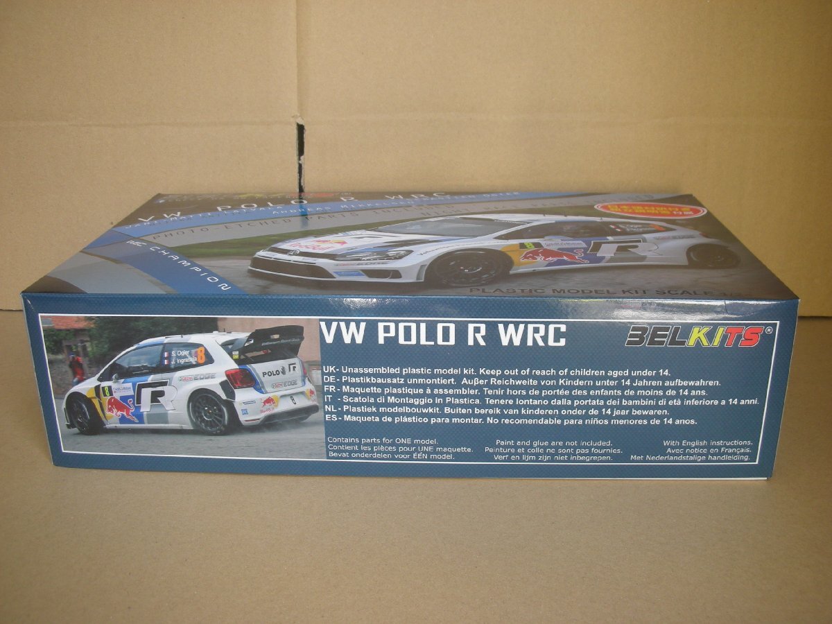 プラッツ ベルキット 1/24 フォルクスワーゲン ポロ R WRC 2013 ラリー・ド・フランス-アルザス ウィナー WRCチャンピオン プラモデル_画像3