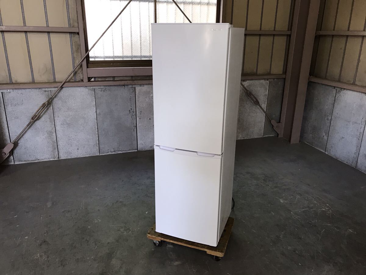 【美品】IRIS OHYAMA アイリスオーヤマ ノンフロン冷凍冷蔵庫 AF162-W 2ドア冷蔵庫 ホワイト 162L 2022年製　直接引き取り可　_画像1