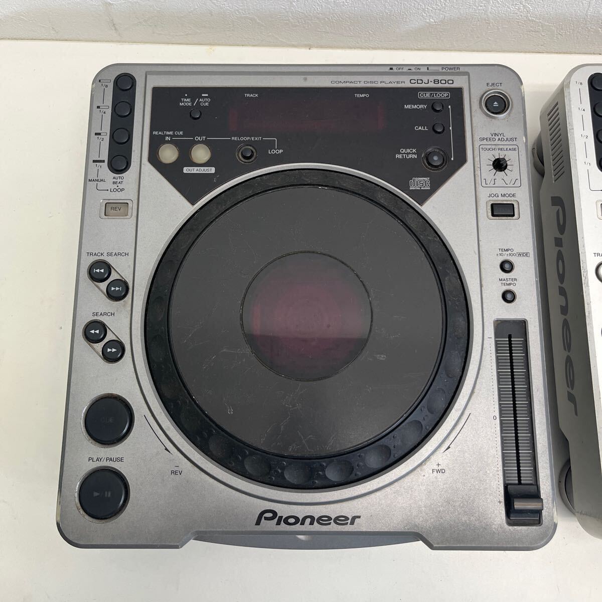 1 иен старт работоспособность не проверялась Pioneer DJ для CD плеер CDJ-800 CDJ-800MK2 2 шт. комплект продажа комплектом DJ для CD плеер DJ оборудование звук оборудование 