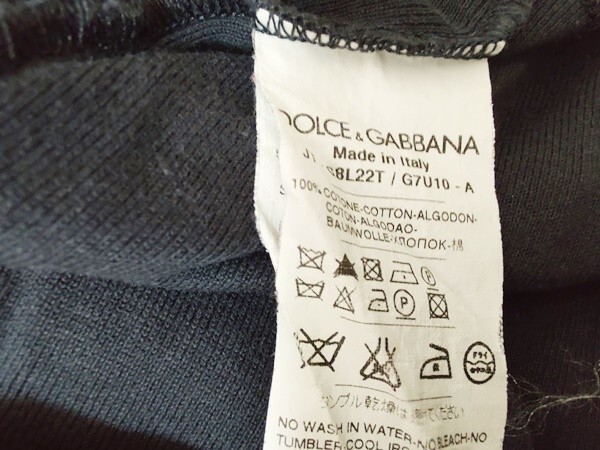 Dolce&Gabbana ドルチェ＆ガッパーナ ヘンリーネック Tシャツ サイズ46_画像9